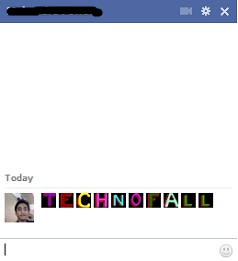 Colorful alphabet and alphabet emoticon for Facebook chat