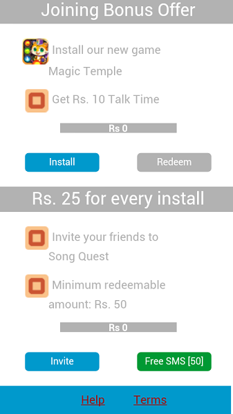 Get free talktime from android apps