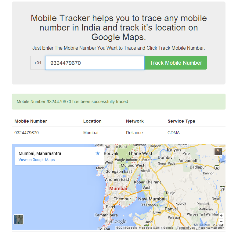 Bharatiya deals mobile tracker