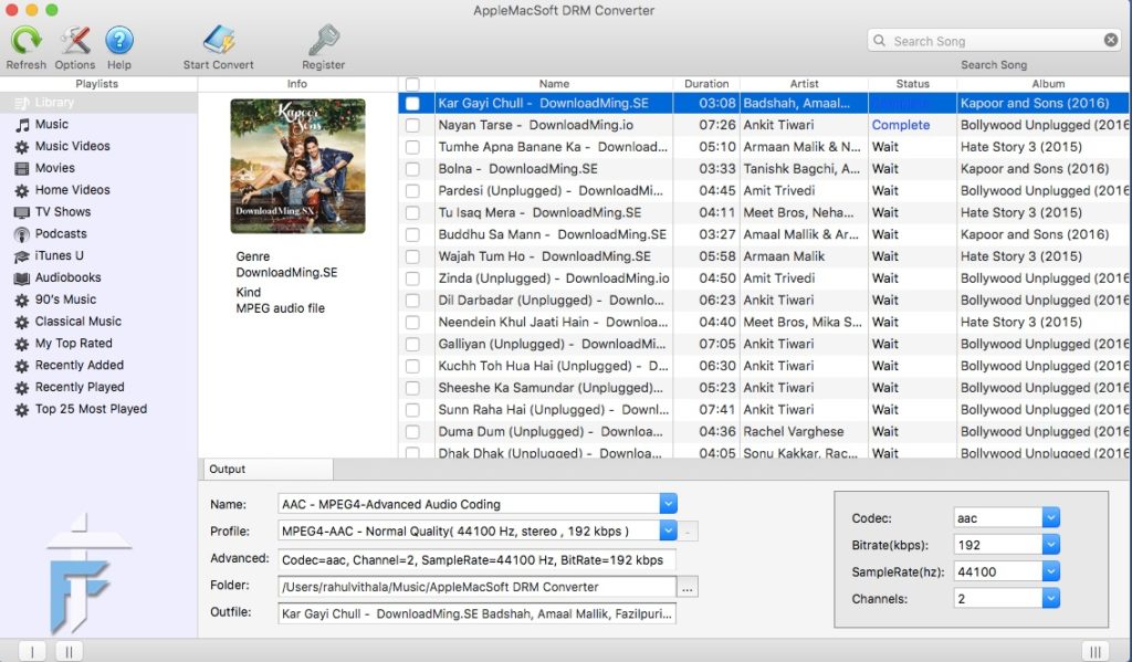 convert purchased itunes songs to mp3