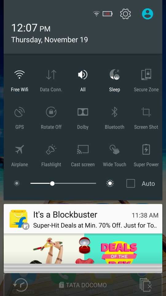 Lenovo K3 Note Notification bar TechnoFall