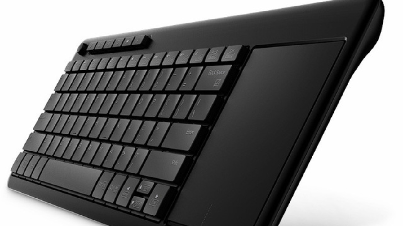 Rapoo K2600 keyboard touchpad sideview