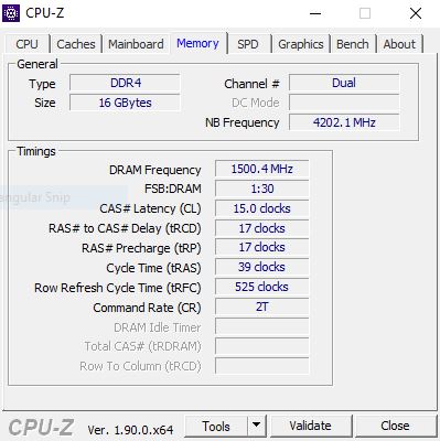 CPUZ test